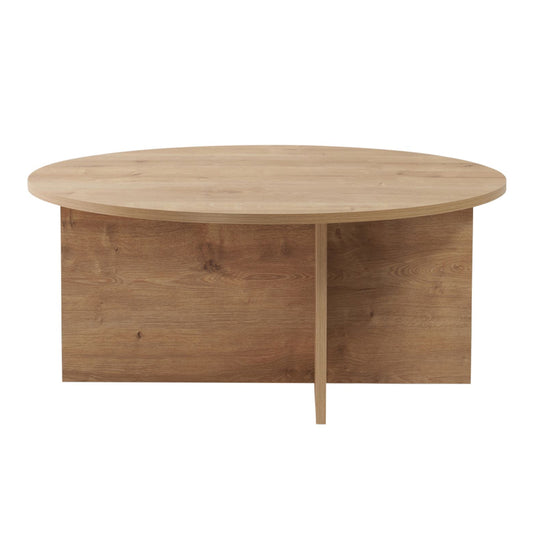 Τραπεζάκι Σαλονιού Soleil Χρώμα Sapphire Oak Φ90x40