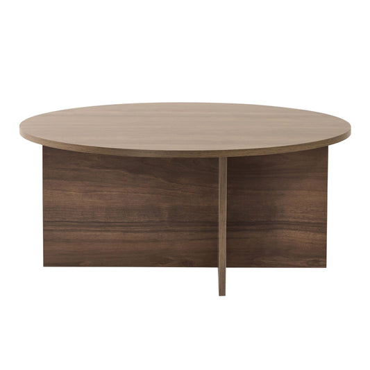 Τραπεζάκι Σαλονιού Soleil Χρώμα Καρυδί Φ90x40