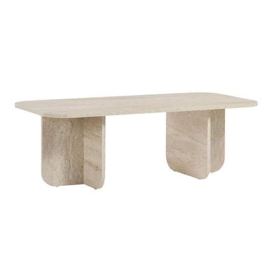 Τραπεζάκι Σαλονιού Becaj Χρώμα Travertine 120x60x41,4