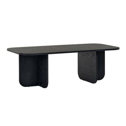 Τραπεζάκι Σαλονιού Becaj Χρώμα Black Wood 120x60x41,4