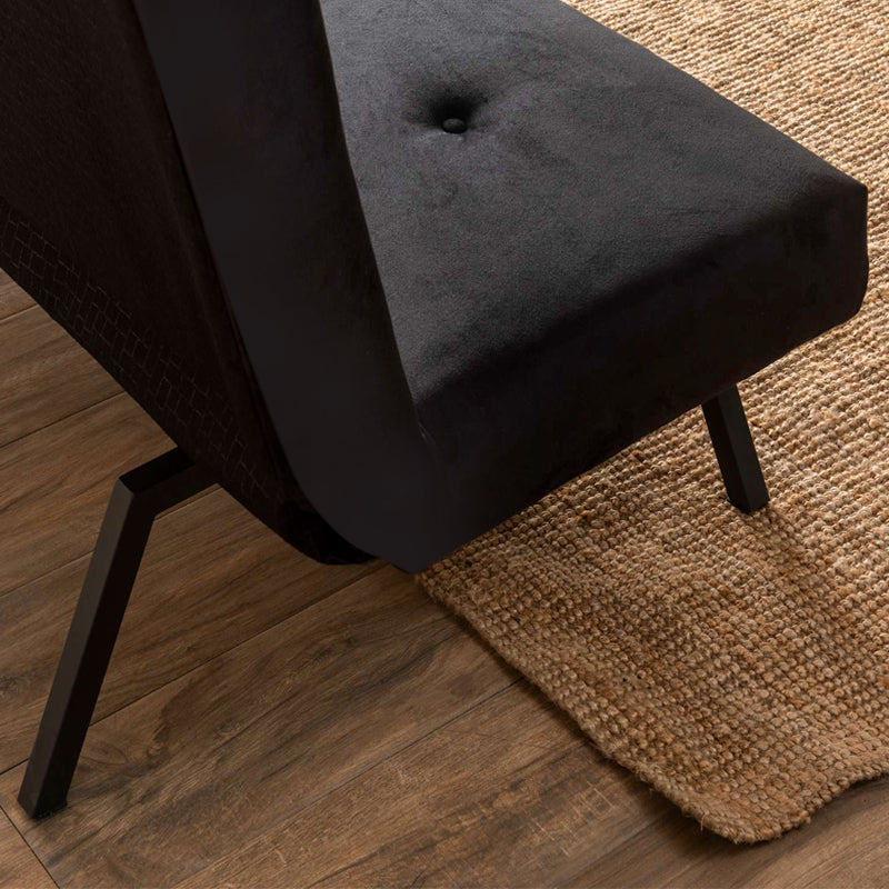 Καναπές - Κρεβάτι Zola Τριθέσιος Υφασμάτινος Χρώμα Μαύρο 180x64x78