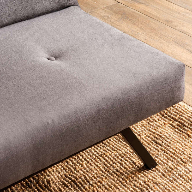 Καναπές - Κρεβάτι Zola Τριθέσιος Υφασμάτινος Χρώμα Γκρι 180x64x78