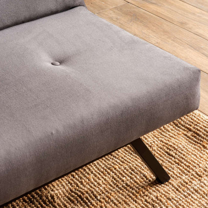 Καναπές - Κρεβάτι Zola Τριθέσιος Υφασμάτινος Χρώμα Γκρι 180x64x78