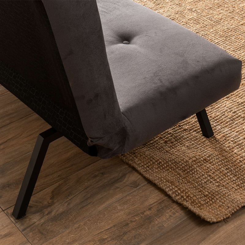 Καναπές - Κρεβάτι Zola Τριθέσιος Υφασμάτινος Χρώμα Γκρι 180x64x78