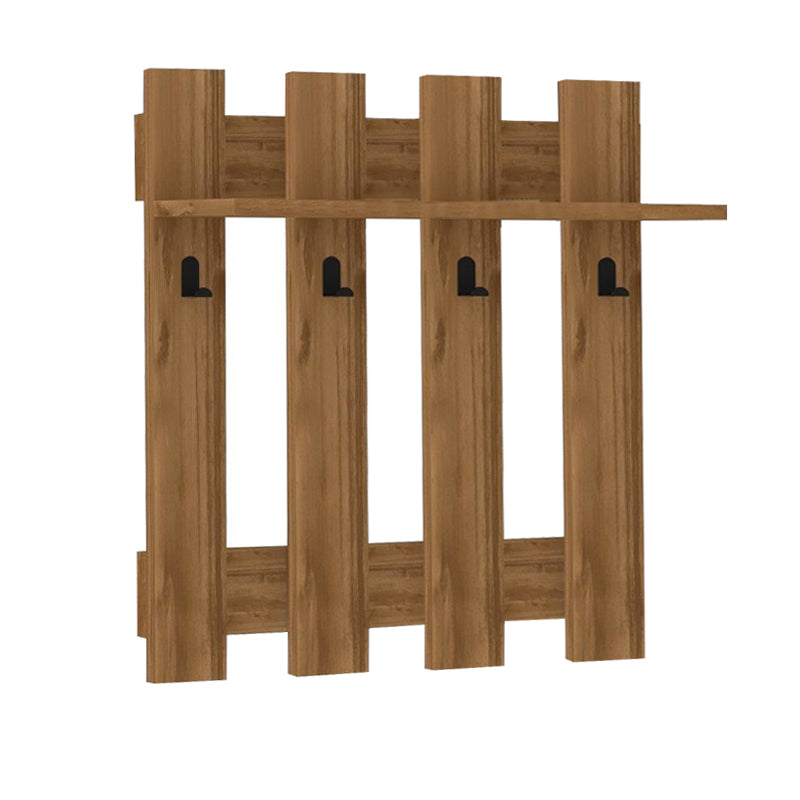 Κρεμάστρα Τοίχου Carina Χρώμα Καρυδί 70x18x70