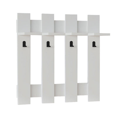 Κρεμάστρα Τοίχου Carina Χρώμα Λευκό 70x18x70