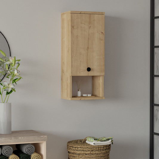 Ντουλάπι Μπάνιου Επιτοίχιο Mis Χρώμα Sapphire Oak 30x21,8x71