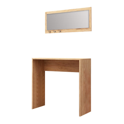 Κονσόλα με Καθρέπτη Cosenza Χρώμα Oak 80x30x82