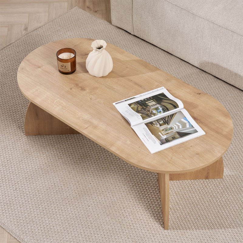 Τραπεζάκι Σαλονιού Melina Χρώμα Sapphire Oak 120x60x40
