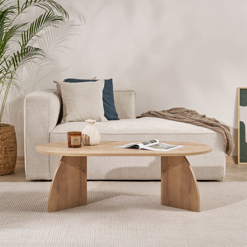Τραπεζάκι Σαλονιού Melina Χρώμα Sapphire Oak 120x60x40