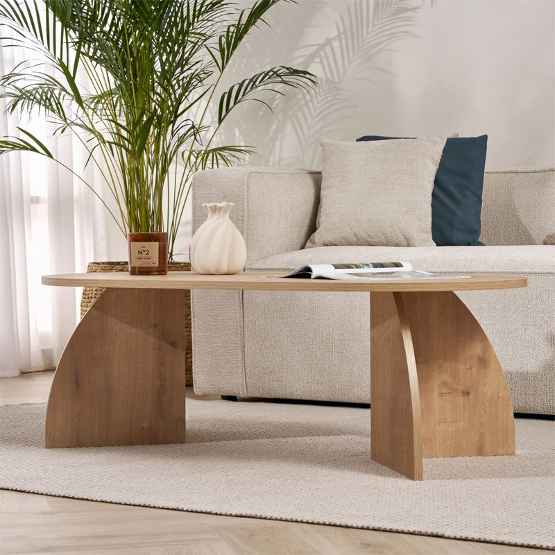 Τραπεζάκι Σαλονιού Melina Χρώμα Sapphire Oak 120x60x40