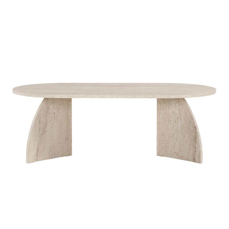 Τραπεζάκι Σαλονιού Melina Χρώμα Travertine 120x60x40