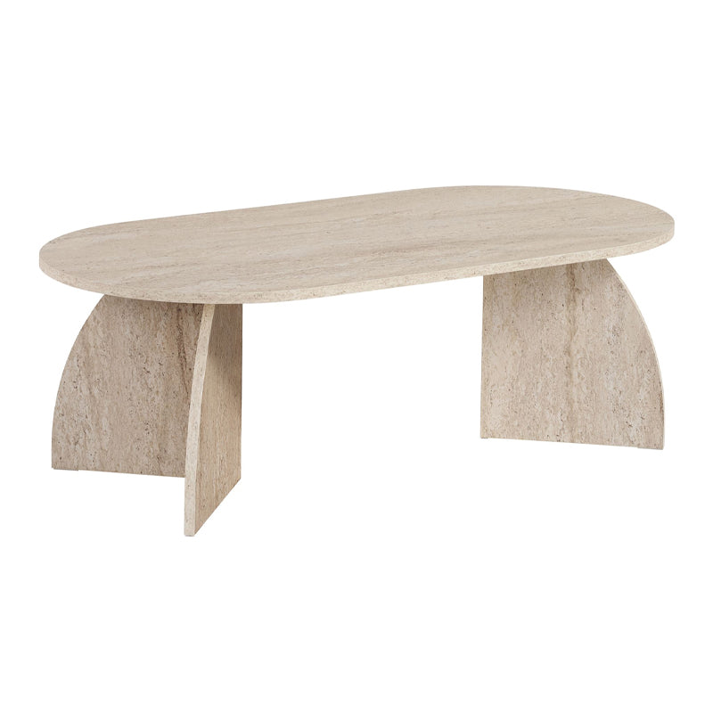 Τραπεζάκι Σαλονιού Melina Χρώμα Travertine 120x60x40