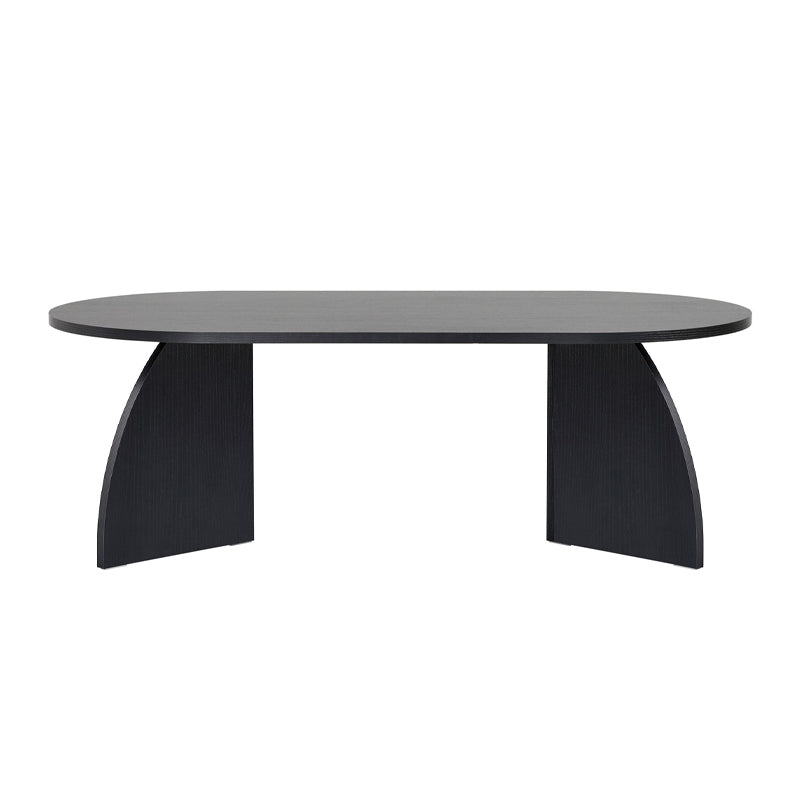 Τραπεζάκι Σαλονιού Melina Χρώμα Black Wood 120x60x40