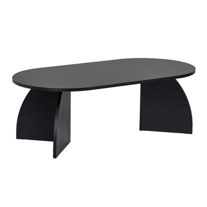 Τραπεζάκι Σαλονιού Melina Χρώμα Black Wood 120x60x40
