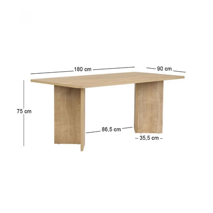Τραπέζι Linza Χρώμα Honey Oak 180x90x75