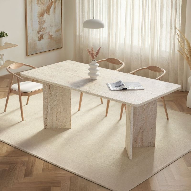 Τραπέζι Linza Χρώμα Travertine 180x90x75