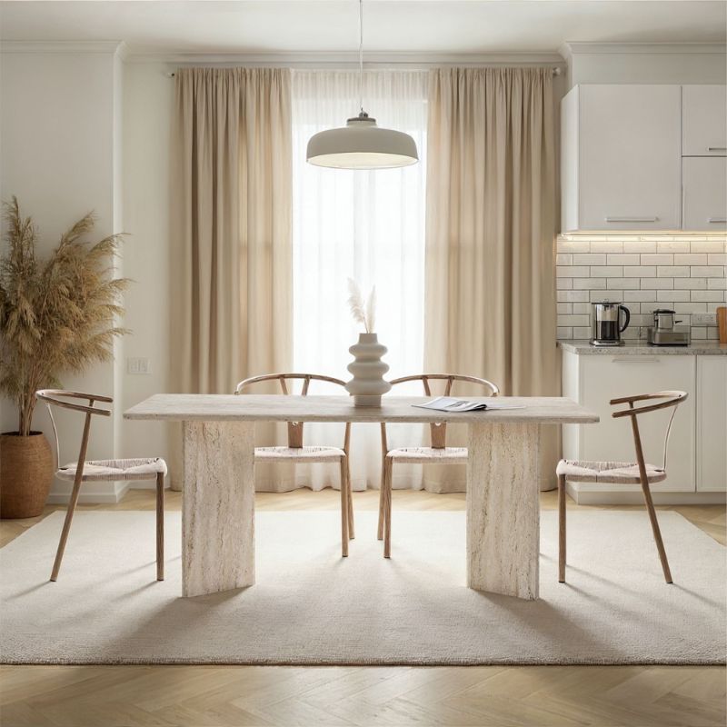 Τραπέζι Linza Χρώμα Travertine 180x90x75