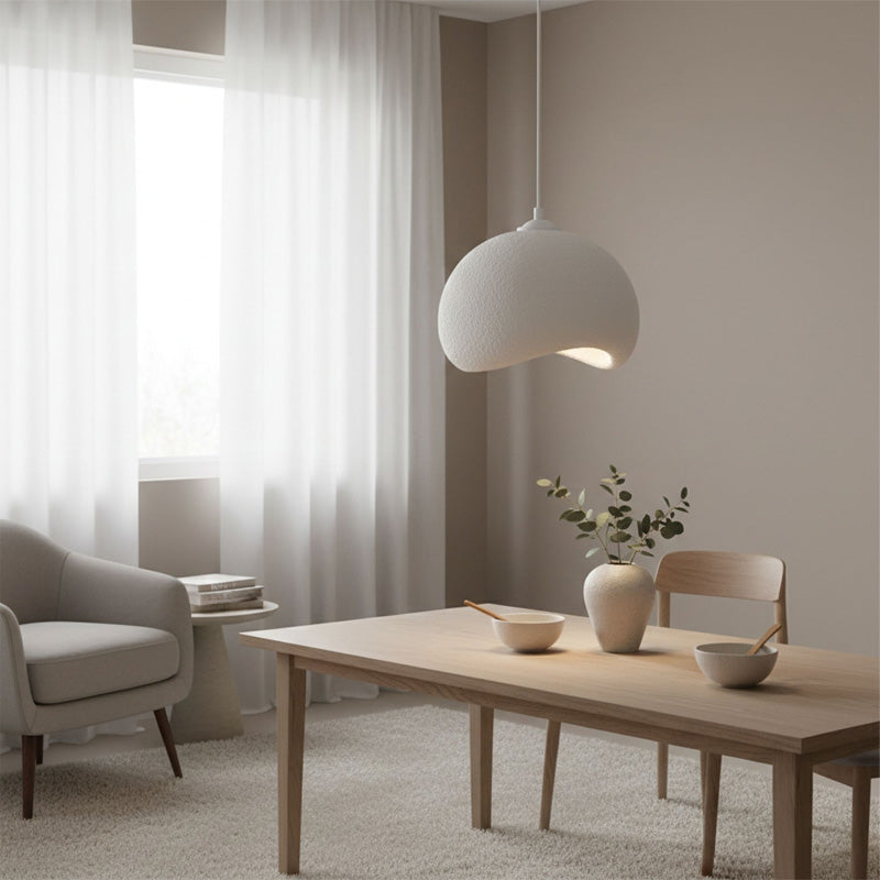 Φωτιστικό Οροφής Yontu E27 Fiberglass Μονόφωτο Χρώμα Λευκό 34x29x120