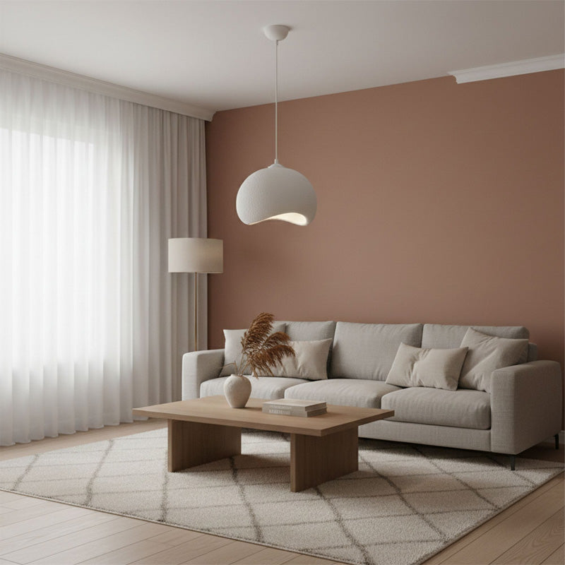 Φωτιστικό Οροφής Yontu E27 Fiberglass Μονόφωτο Χρώμα Λευκό 34x29x120