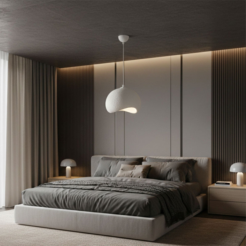 Φωτιστικό Οροφής Yontu E27 Fiberglass Μονόφωτο Χρώμα Λευκό 34x29x120