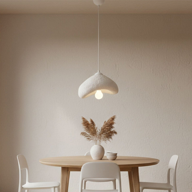 Φωτιστικό Οροφής Luna E27 Fiberglass Μονόφωτο Χρώμα Λευκό 30x21x120