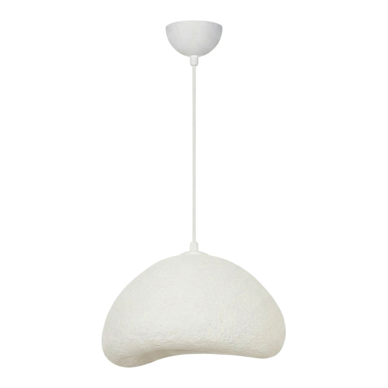 Φωτιστικό Οροφής Luna E27 Fiberglass Μονόφωτο Χρώμα Λευκό 30x21x120