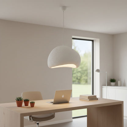 Φωτιστικό Οροφής Nua E27 Fiberglass Μονόφωτο Χρώμα Λευκό 40x38x120