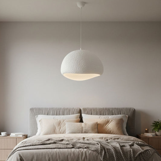 Φωτιστικό Οροφής Loval E27 Fiberglass Μονόφωτο Χρώμα Λευκό 50x44x120