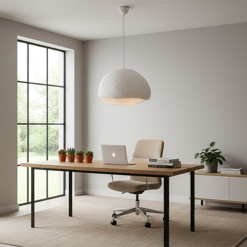 Φωτιστικό Οροφής Loval E27 Fiberglass Μονόφωτο Χρώμα Λευκό 50x44x120