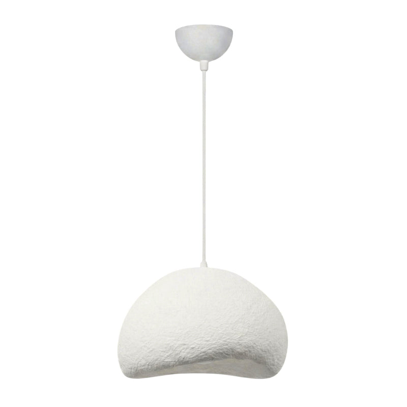 Φωτιστικό Οροφής Loval E27 Fiberglass Μονόφωτο Χρώμα Λευκό 50x44x120