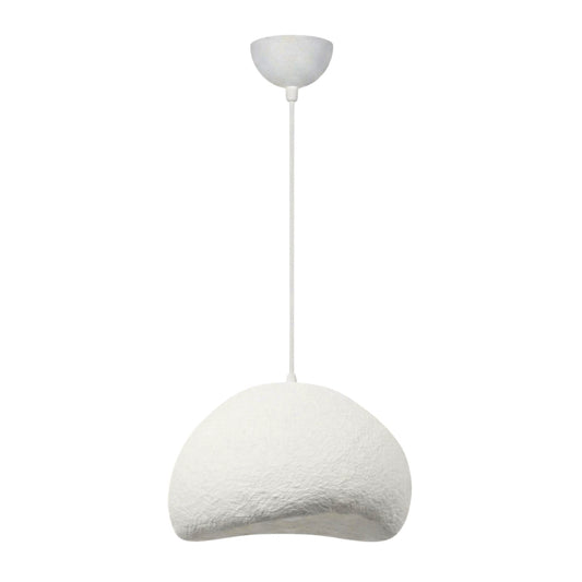 Φωτιστικό Οροφής Loval E27 Fiberglass Μονόφωτο Χρώμα Λευκό 50x44x120