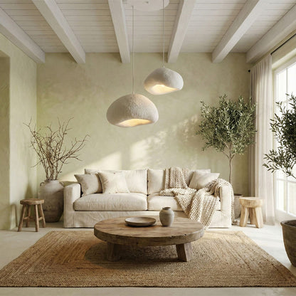 Φωτιστικό Οροφής Loval E27 Fiberglass Δίφωτο Χρώμα Λευκό Ø70x115