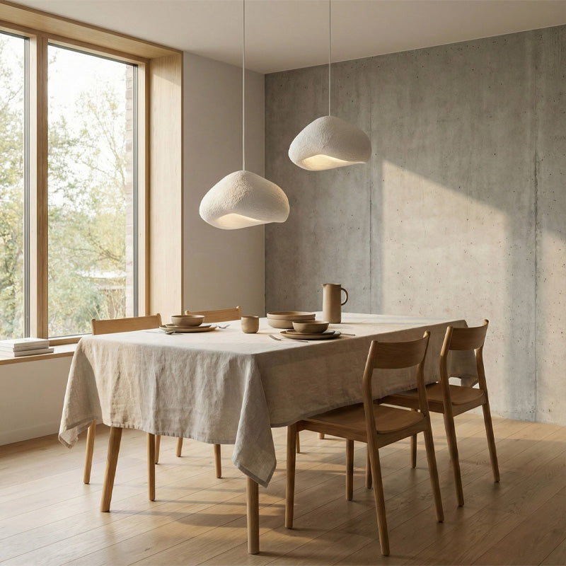 Φωτιστικό Οροφής Loval E27 Fiberglass Δίφωτο Χρώμα Λευκό Ø70x115