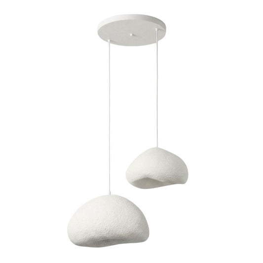 Φωτιστικό Οροφής Loval E27 Fiberglass Δίφωτο Χρώμα Λευκό Ø70x115