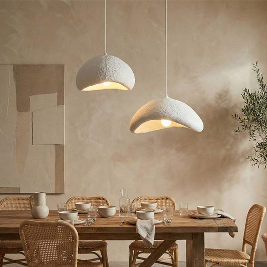 Φωτιστικό Οροφής Luna E27 Fiberglass Δίφωτο Χρώμα Λευκό Ø70x115