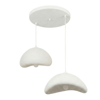 Φωτιστικό Οροφής Luna E27 Fiberglass Δίφωτο Χρώμα Λευκό Ø70x115