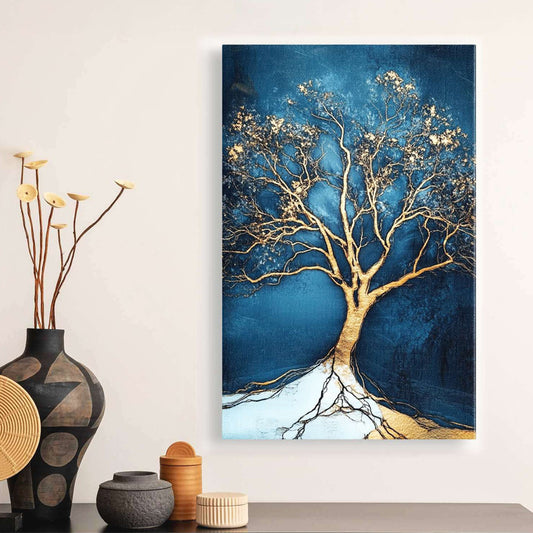 Πίνακας σε Καμβά "Golden Tree" Ψηφιακής Εκτύπωσης 70x100x3