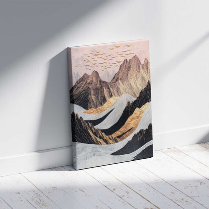 Πίνακας σε Καμβά "Abstract Mountain" Ψηφιακής Εκτύπωσης 70x100x3