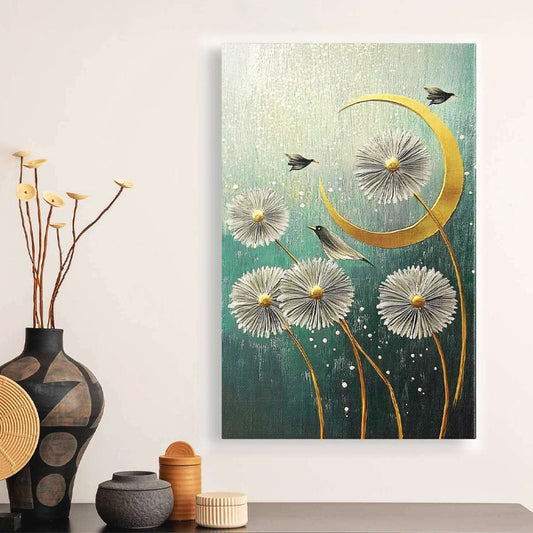 Πίνακας σε Καμβά "Wildflowers" Ψηφιακής Εκτύπωσης 70x100x3