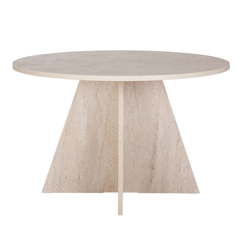 Τραπέζι Virela Χρώμα Travertine Ø120x75