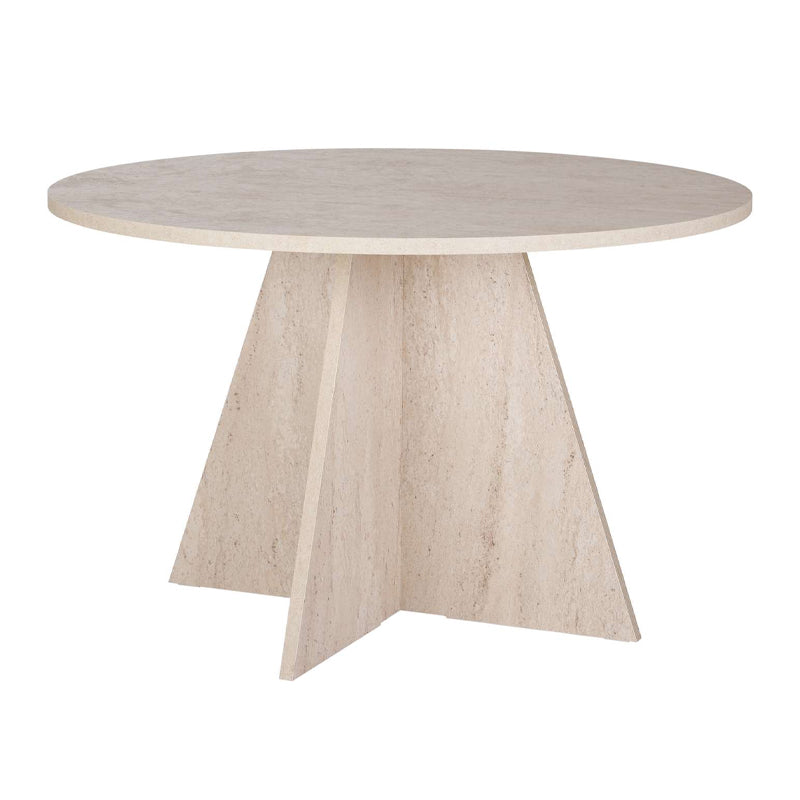 Τραπέζι Virela Χρώμα Travertine Ø120x75