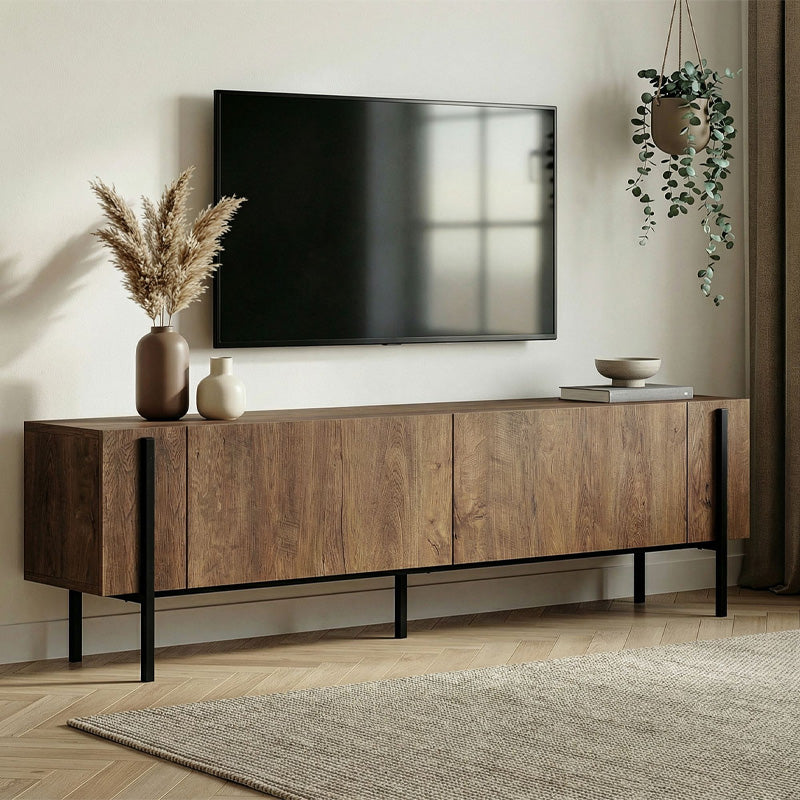 Έπιπλο Τηλεόρασης Nexus Χρώμα Καρυδί 180x30x45,5