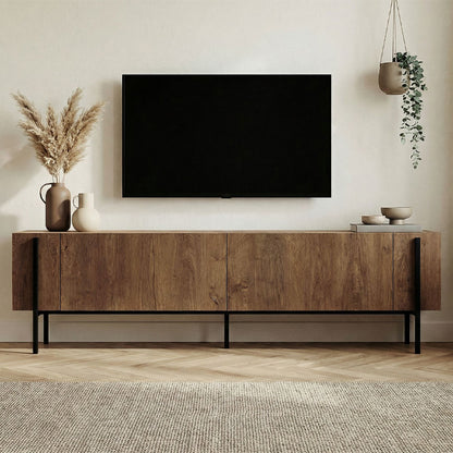 Έπιπλο Τηλεόρασης Nexus Χρώμα Καρυδί 180x30x45,5