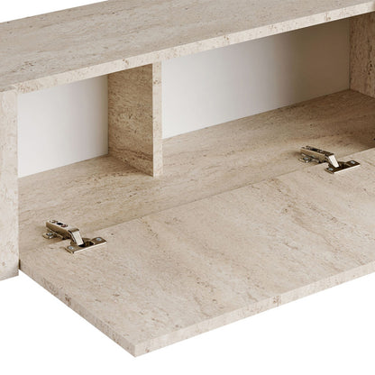 Έπιπλο Τηλεόρασης Nexus Χρώμα Travertine - Χρυσό 180x30x45,5