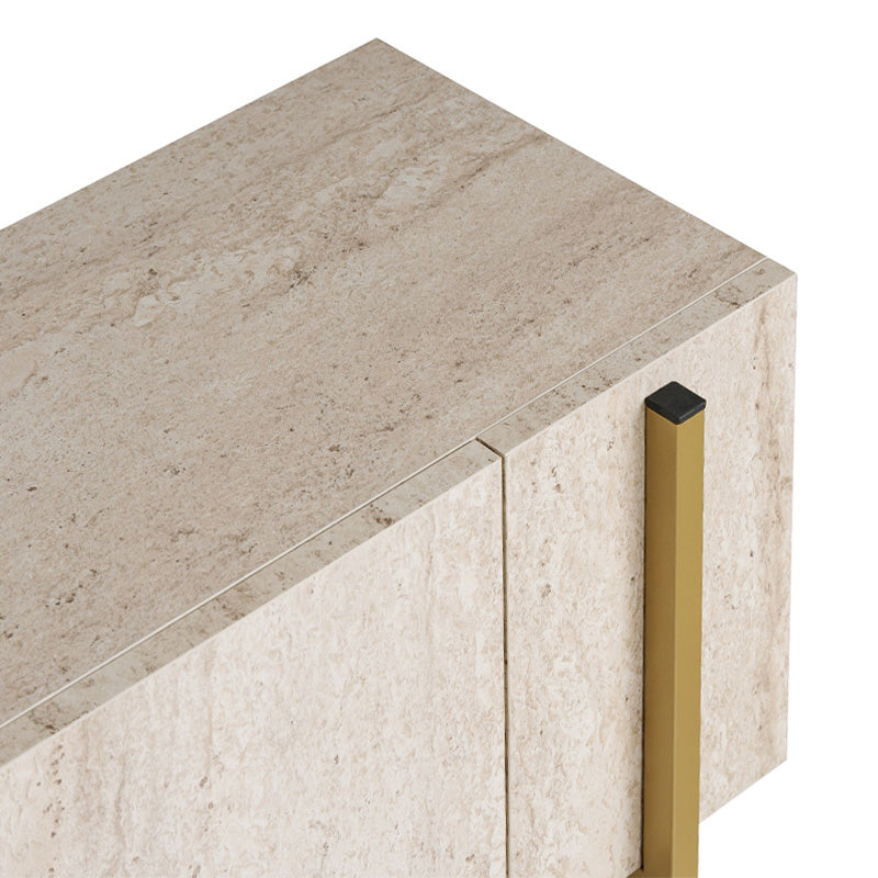Έπιπλο Τηλεόρασης Nexus Χρώμα Travertine - Χρυσό 180x30x45,5