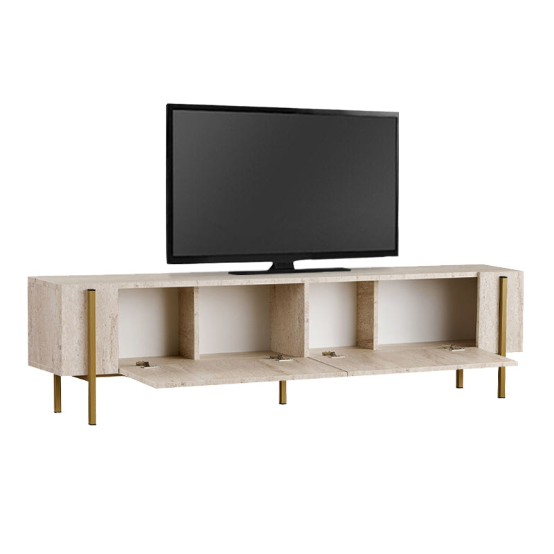 Έπιπλο Τηλεόρασης Nexus Χρώμα Travertine - Χρυσό 180x30x45,5