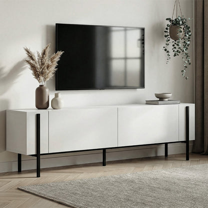 Έπιπλο Τηλεόρασης Nexus Χρώμα Λευκό 180x30x45,5