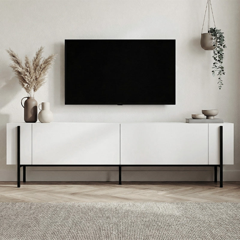Έπιπλο Τηλεόρασης Nexus Χρώμα Λευκό 180x30x45,5