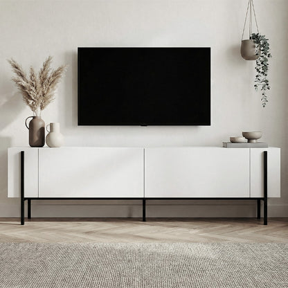 Έπιπλο Τηλεόρασης Nexus Χρώμα Λευκό 180x30x45,5